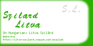 szilard litva business card